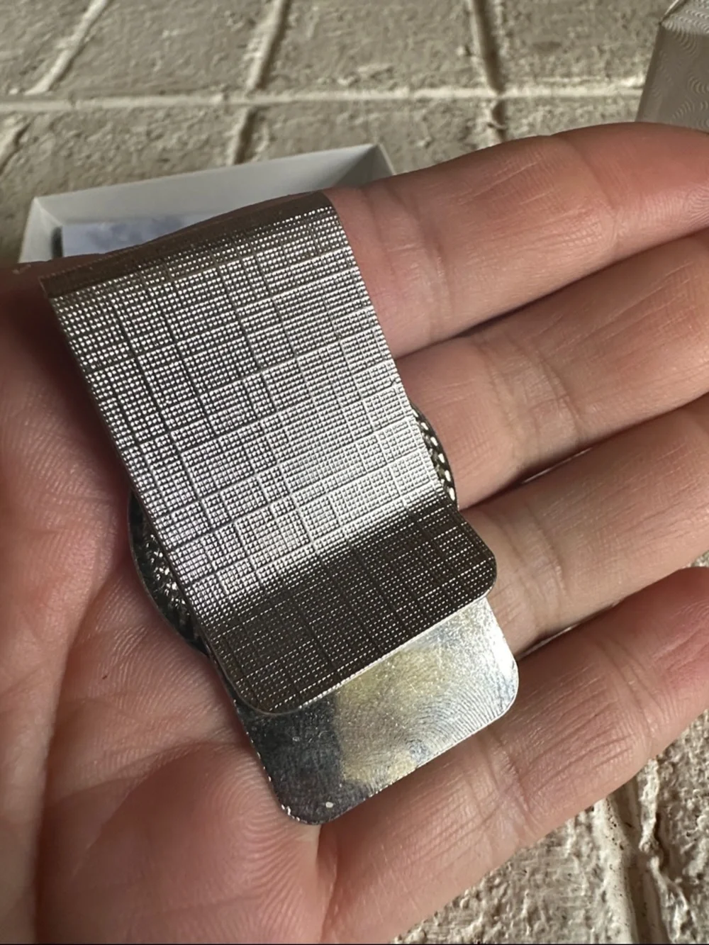 Money clip with historic coin, Mayflower 1620